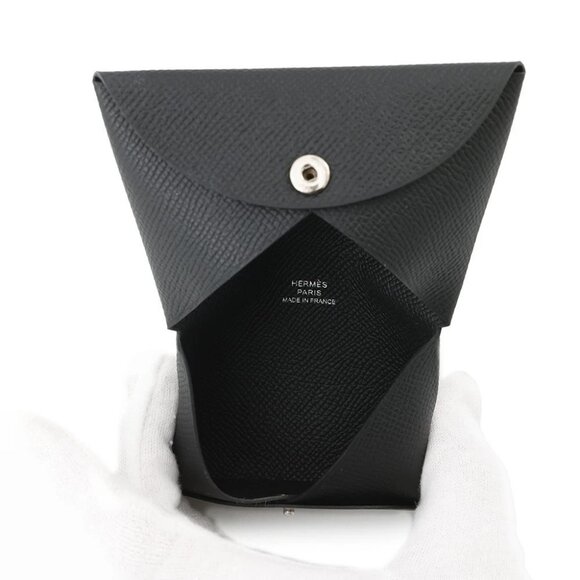 HERMES Calvi Epsom Black - Picture 5 of 10